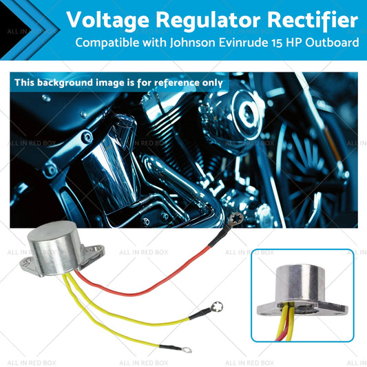 Voltage Regulator Rectifier 3 Wire Suitable for Johnson Evinrude 15 HP Outboard-0