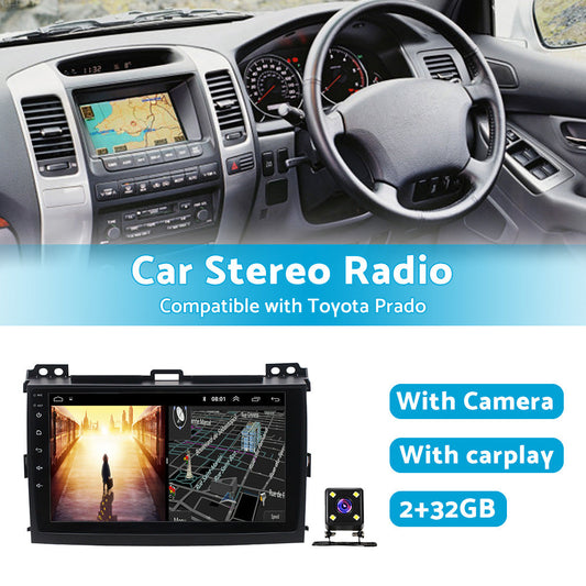 32GB Android 11 Carplay Radio Stereo GPS Navi DSP Suitable For Toyota Prado 120-1