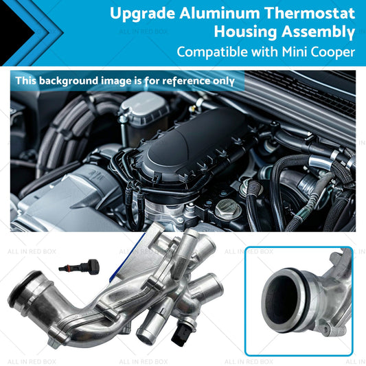 Upgrade Aluminum Thermostat Housing Assembly Suitable for Mini Cooper 2007-2013-0