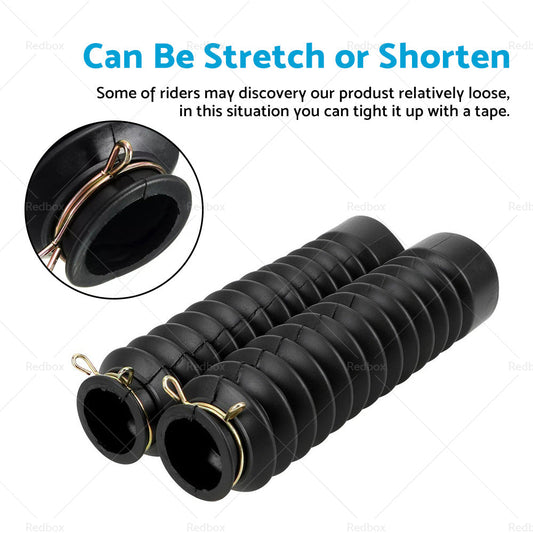 2PCS Postie Bike Fork Boots Boot Gaiter Suitable For Honda CT110 CT110X CG125-1
