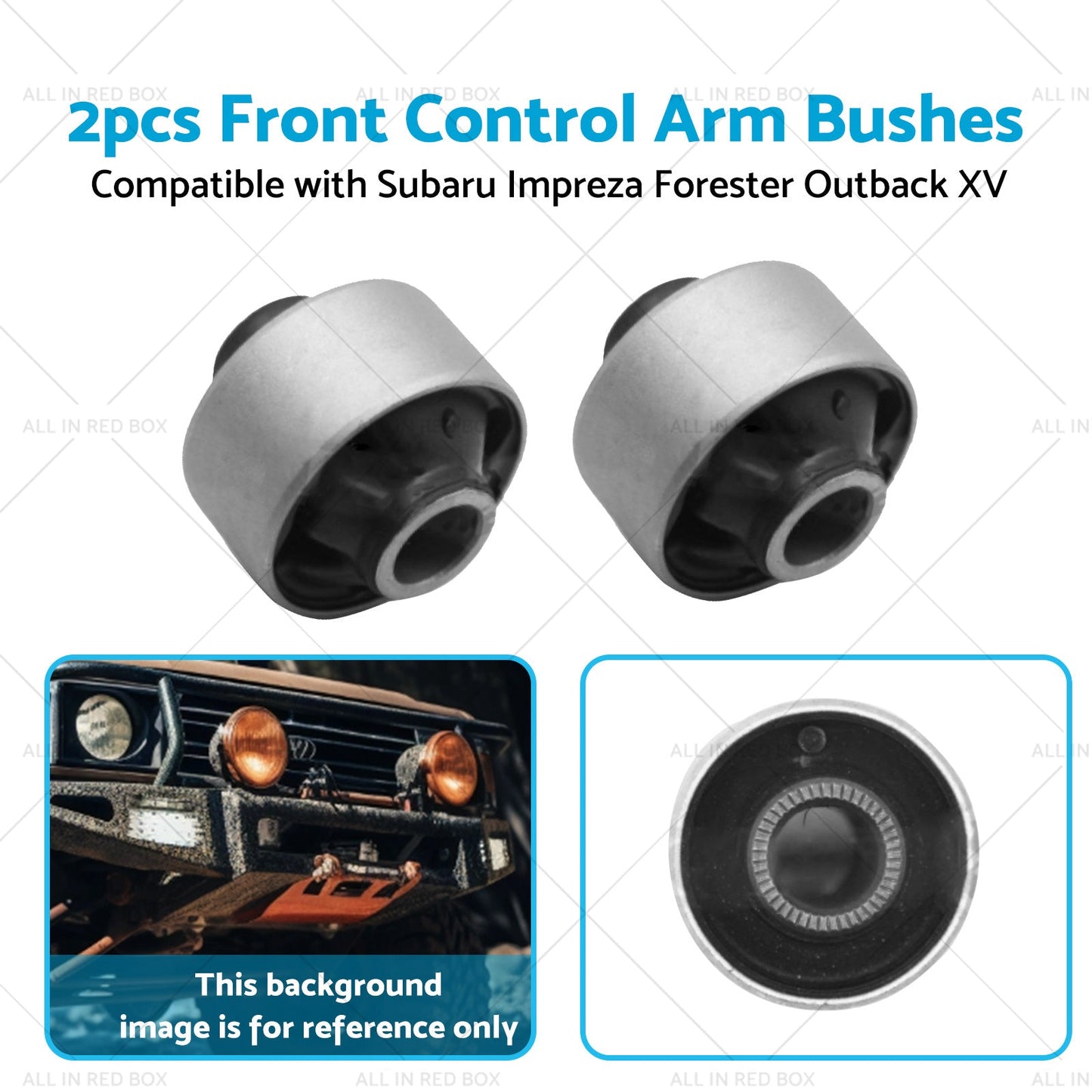 2x Front Lower Control Arm Bush Suitable For Subaru Impreza Forester Outback XV-4