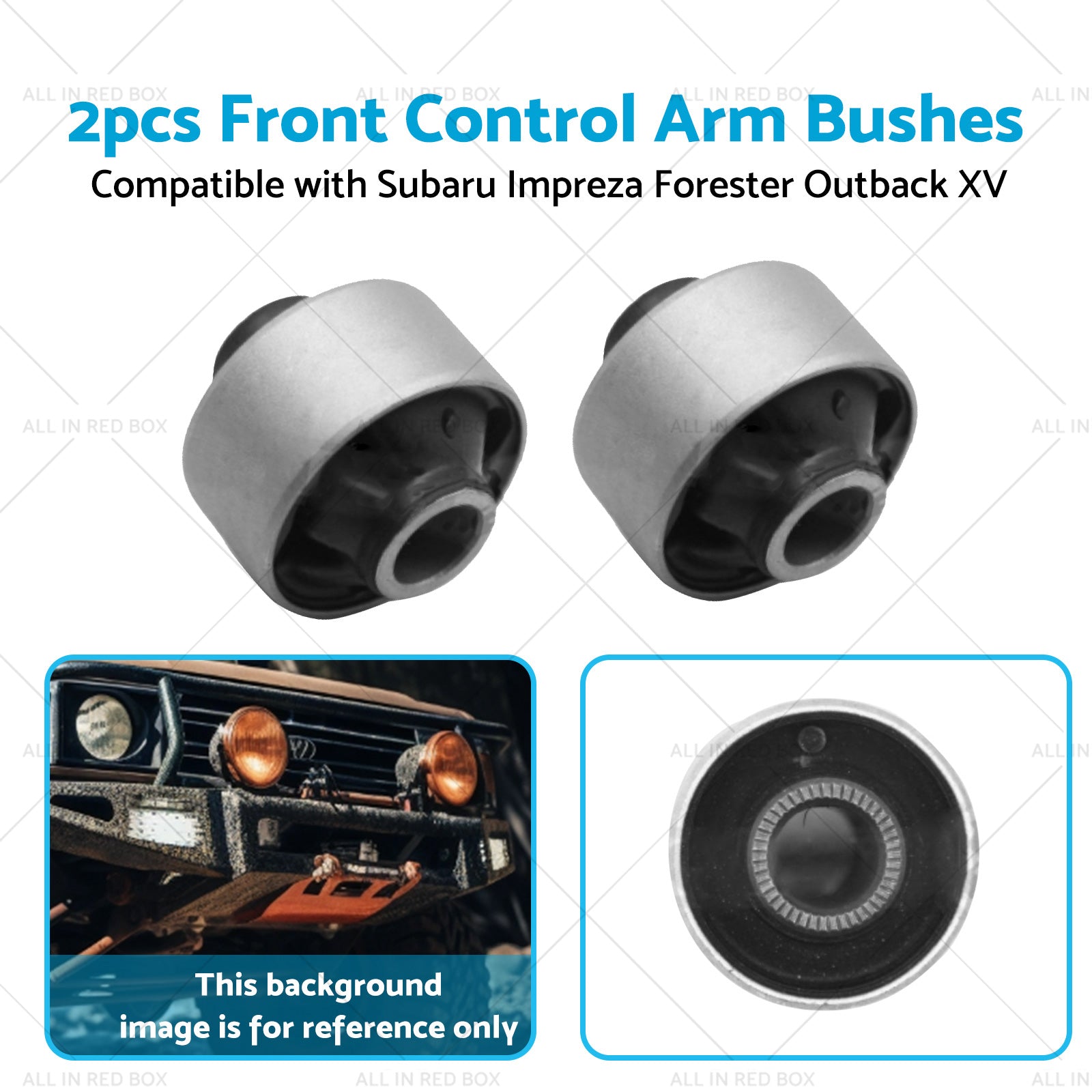 2x Front Lower Control Arm Bush Suitable For Subaru Impreza Forester Outback XV-4