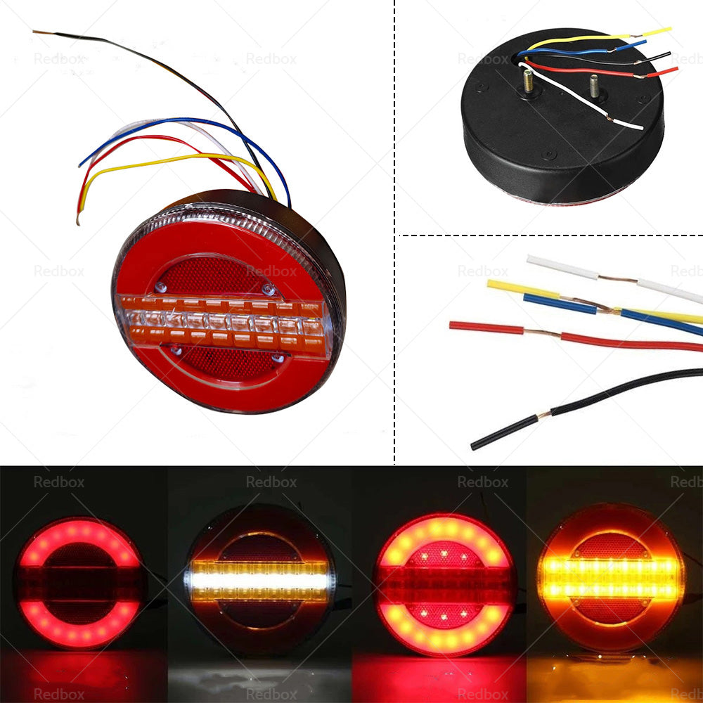 2x LED Tail Lights Stop Indicator Reverse Lamps Suitable For Trailer Truck Ute-3