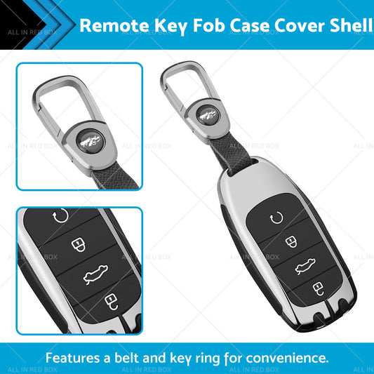 Zinc Alloy Remote Key Fob Case Cover Shell Suitable For Chery Omoda 5 Black-1