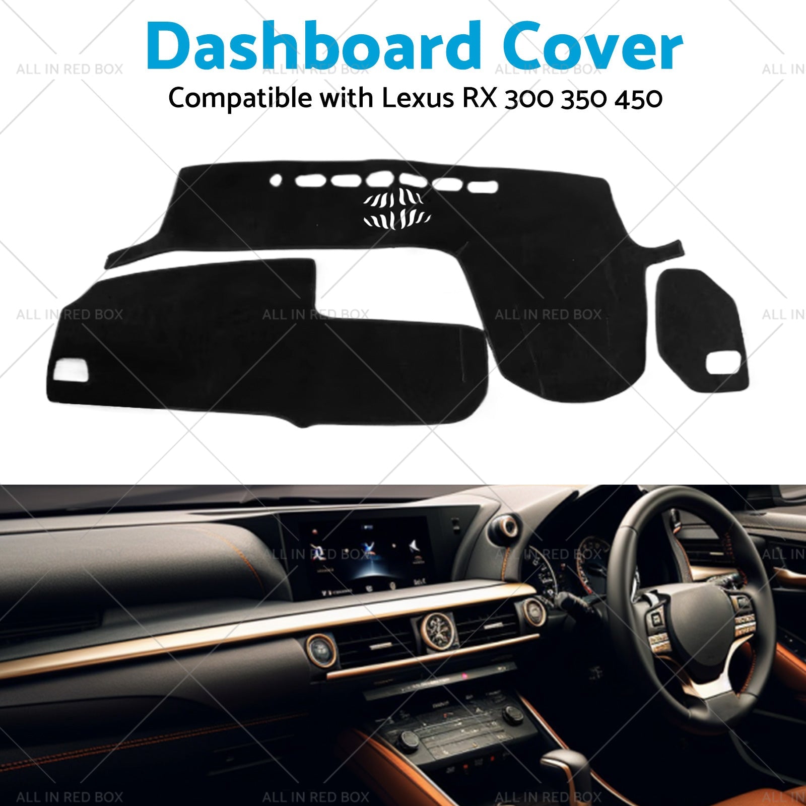 Dash Mat Carpet Suitable for Lexus RX 2016-2019 300 350 450 Dashboard Cover-3