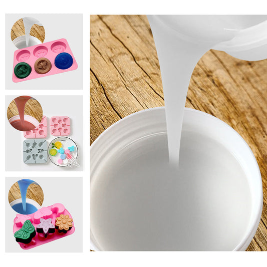 SH25 Liquid Silicone Mold Rubber Mould Making Kit 100:3 Mix - 5Kg 10Kg White-0