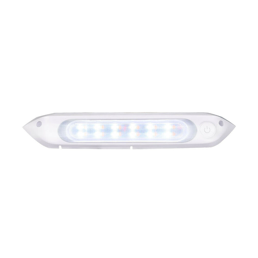 287MM DUAL LED BUG LIGHT 12/24V AWNING LIGHT AMBER/WHITE LIGHTS W/ SWITCH-1