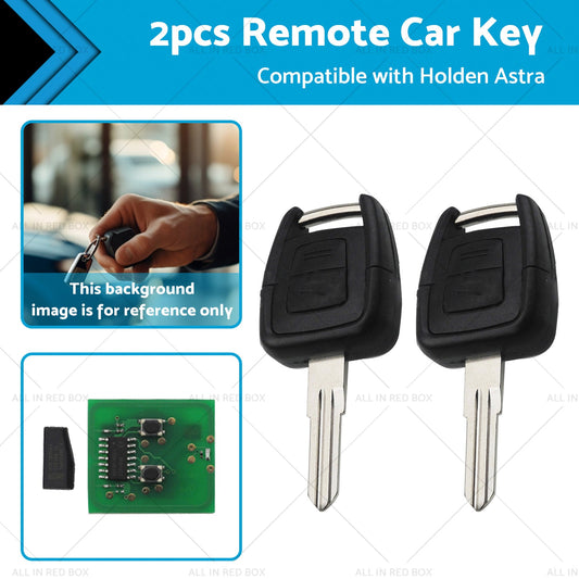 2x Complete Remote Key Suitable for Holden Astra TS 98-04 433mhz ID40 2 Buttons-0