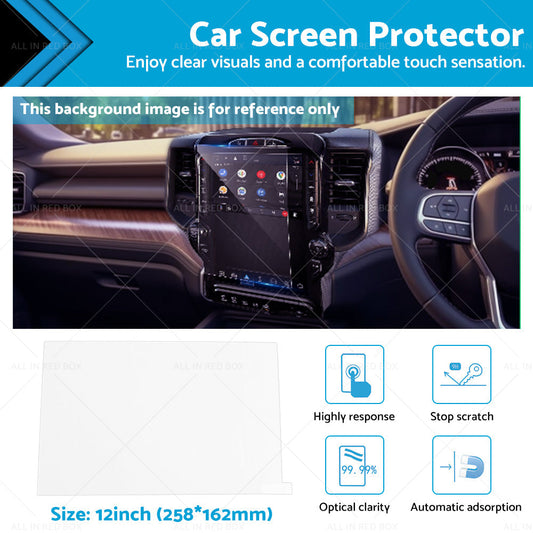 Car Touch Screen Protector Tempered Glass Film 12inch Suitable For RAM 1500 20-22-0