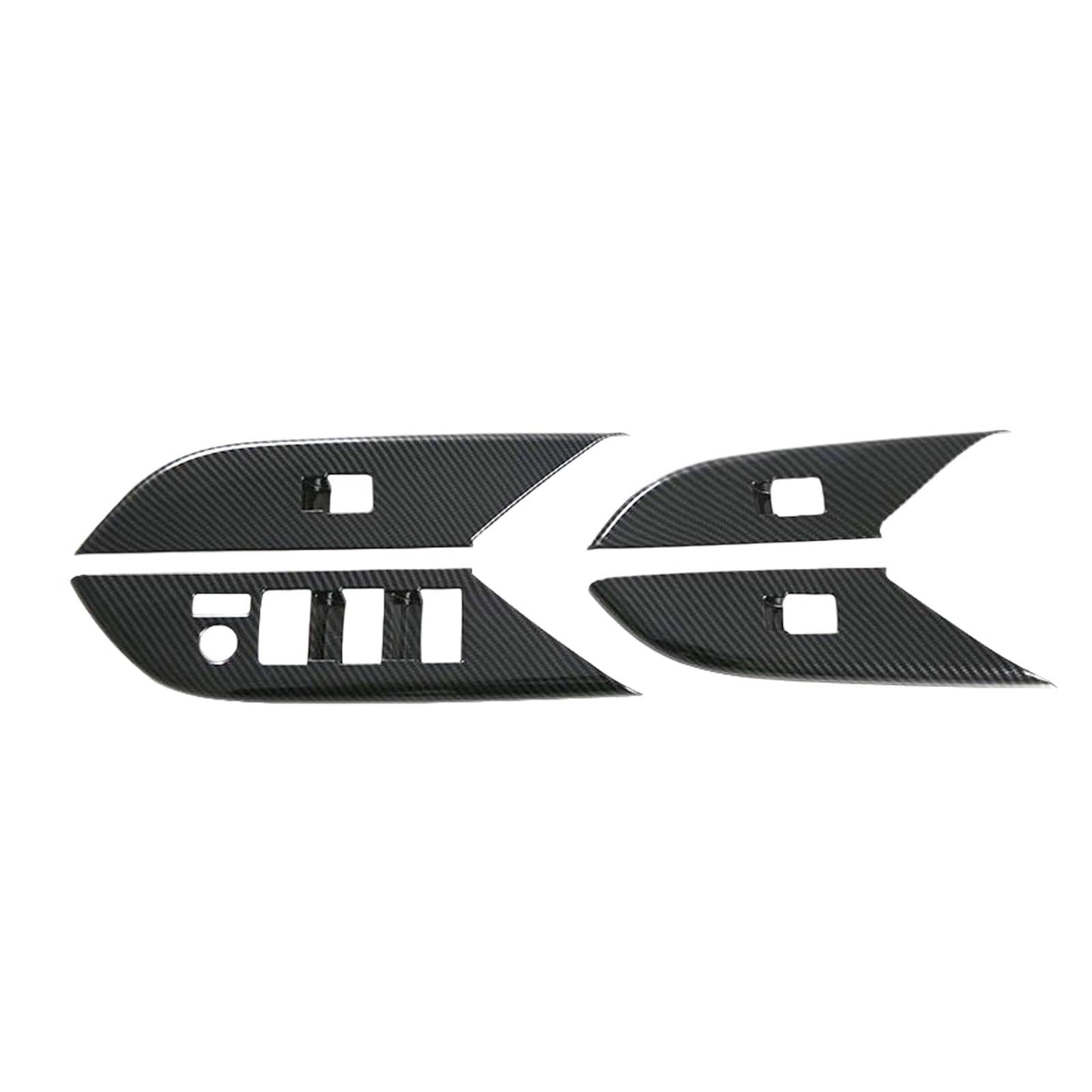 4PCS Window Lift Panel Cover Trim Sticker Suitable For Toyota Hilux Revo 2024-2