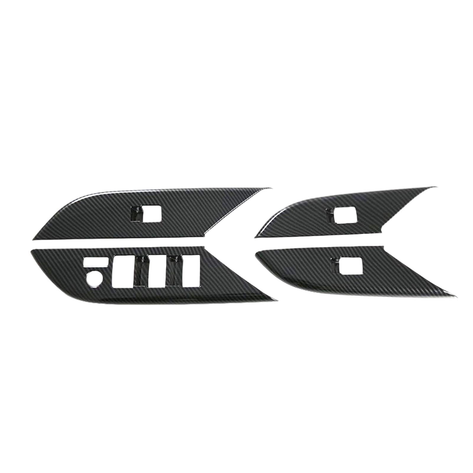 4PCS Window Lift Panel Cover Trim Sticker Suitable For Toyota Hilux Revo 2024-2