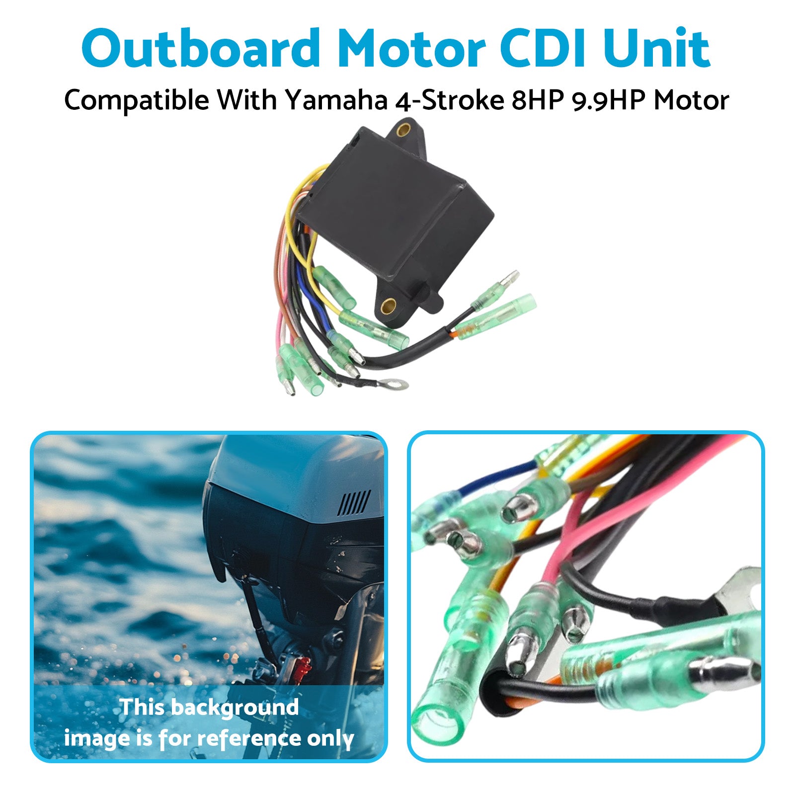 CDI Unit Suitable For Yamaha 4 Stroke 8HP 9.9HP Outboard Motor 68T-85540-00 Outboard Motor CDI Unit-3