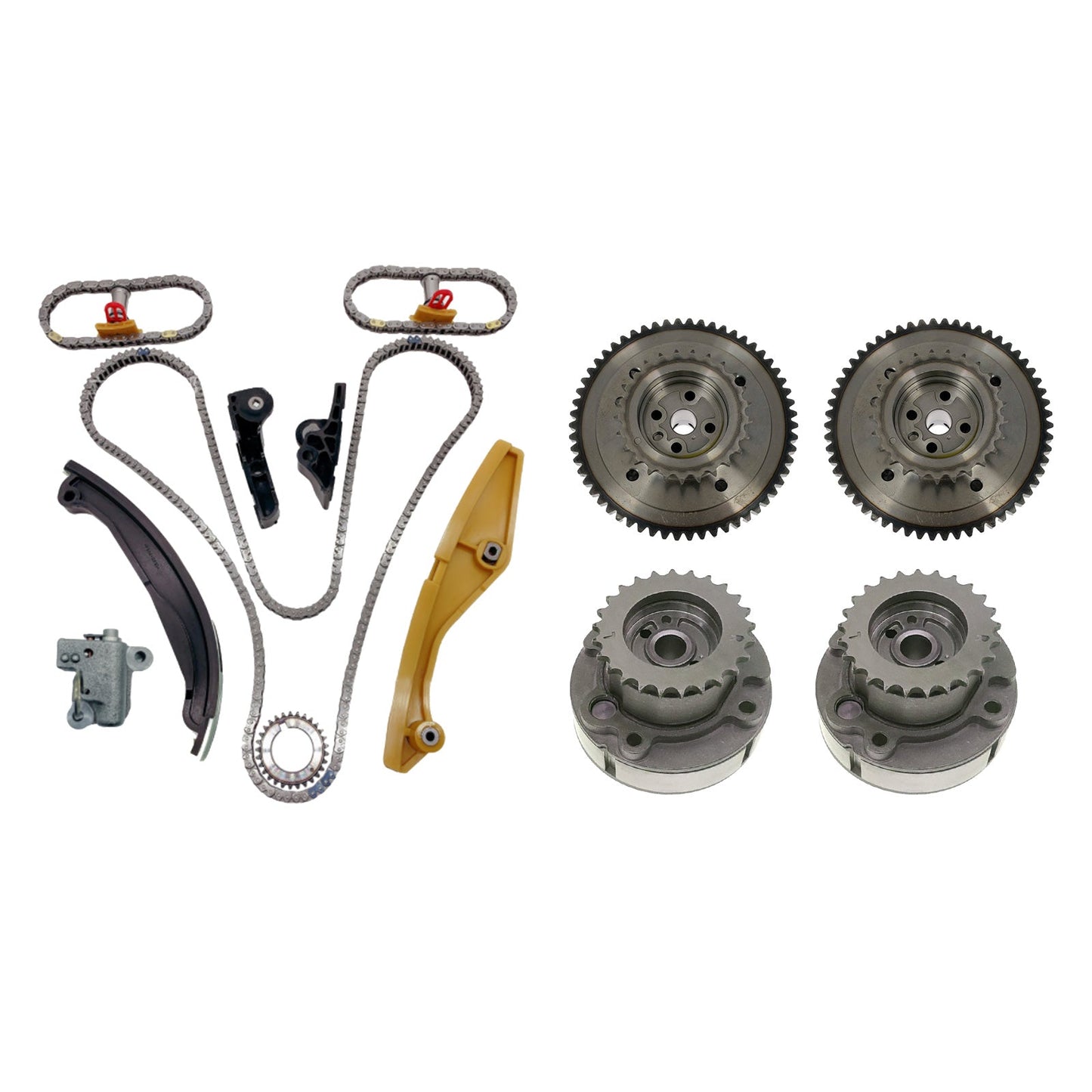 Timing Chain Kit & Camshaft Gear Suitable For Ford Explorer Taurus F-150 MKX 3.5L 3.7L 5.4L-0