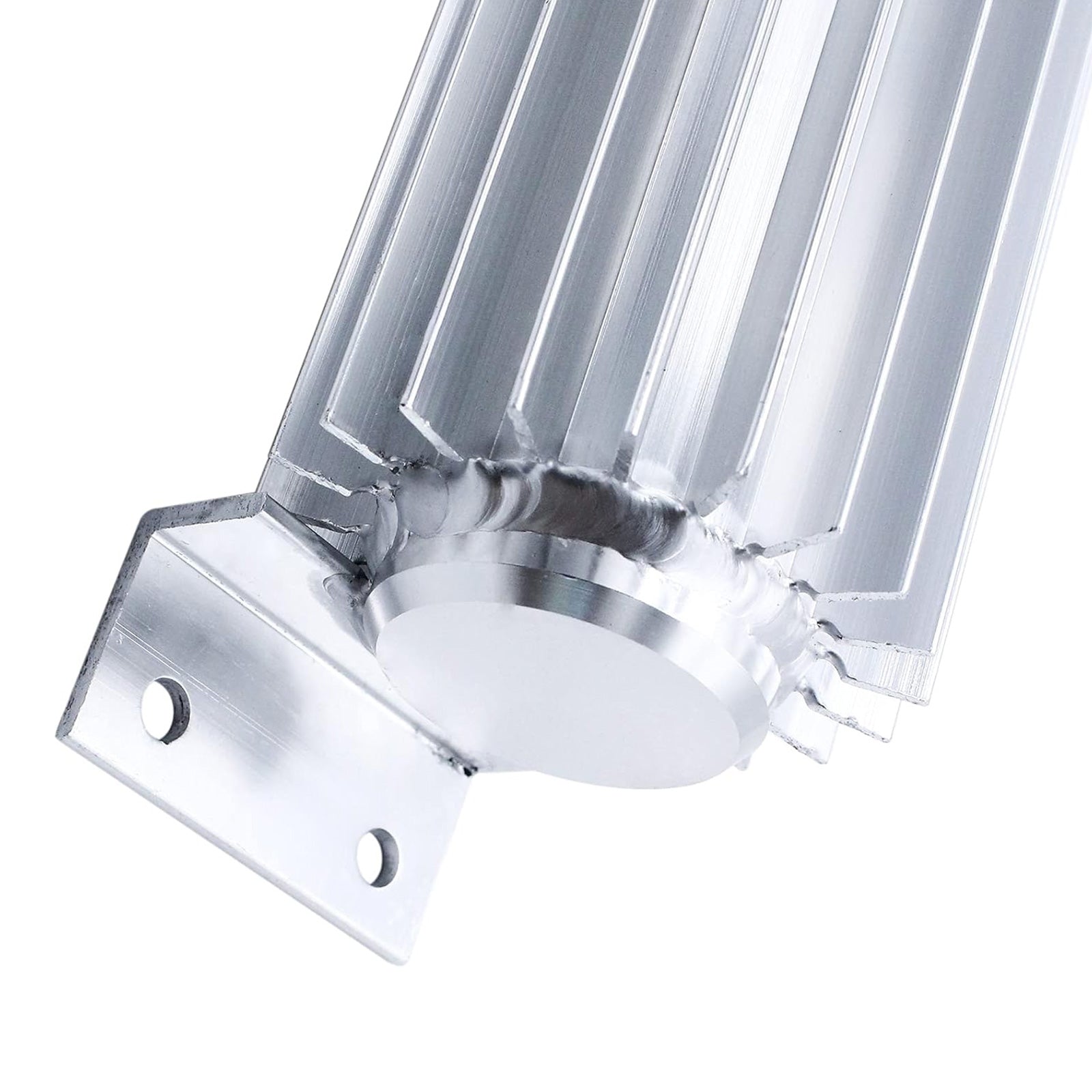 Universal 18inch Dual Pass Transmission Cooler with 1/4inch NPT Fitting Aluminum-4