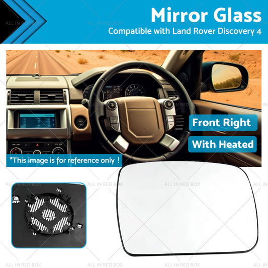 Right Side Mirror Glass Suitable for Land Rover Discovery 4 2009 -2013 w  Heated-0