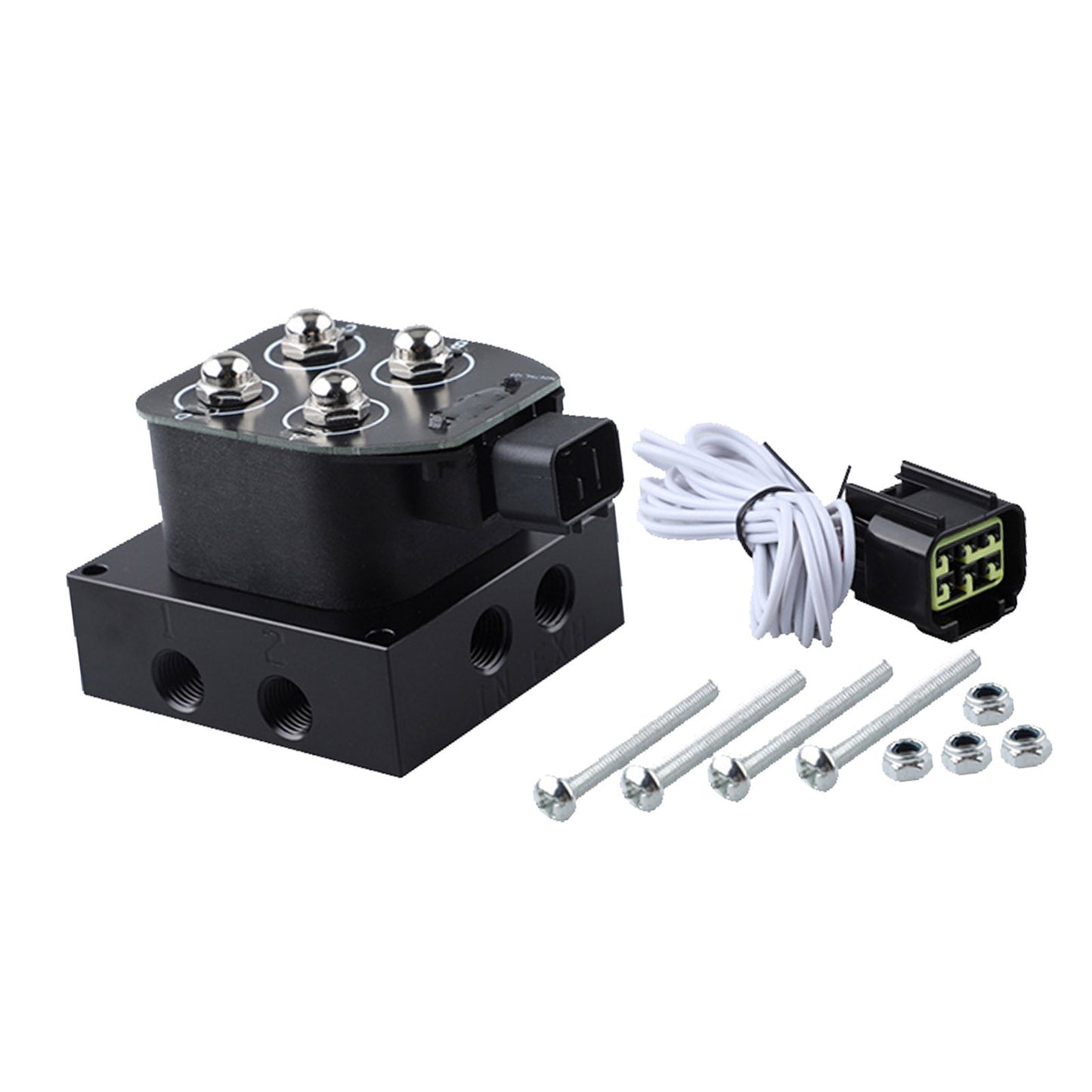 Air Suspension Valve Block Remote Kit Suitable For Vehicle Motorcycle 200PSI 12V-2
