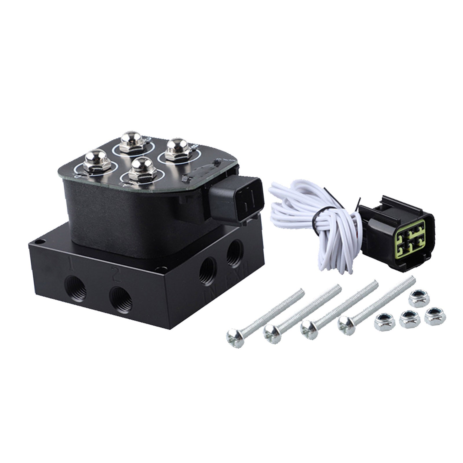 Air Suspension Valve Block Remote Kit Suitable For Vehicle Motorcycle 200PSI 12V-2
