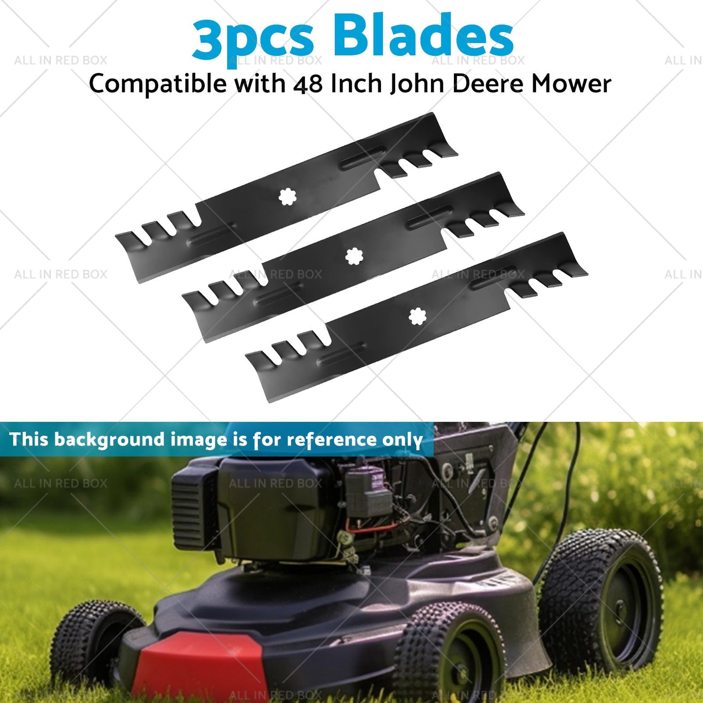Blade Set for 48 inch  John Deere Mower 155C LA130 LA140 Gx21784 Gx21786 GY20852-2