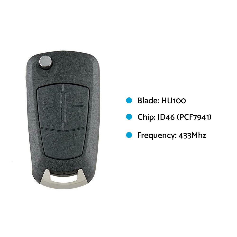 Complete Remote Control Key Suitable For Holden Astra H 2005–2009-4