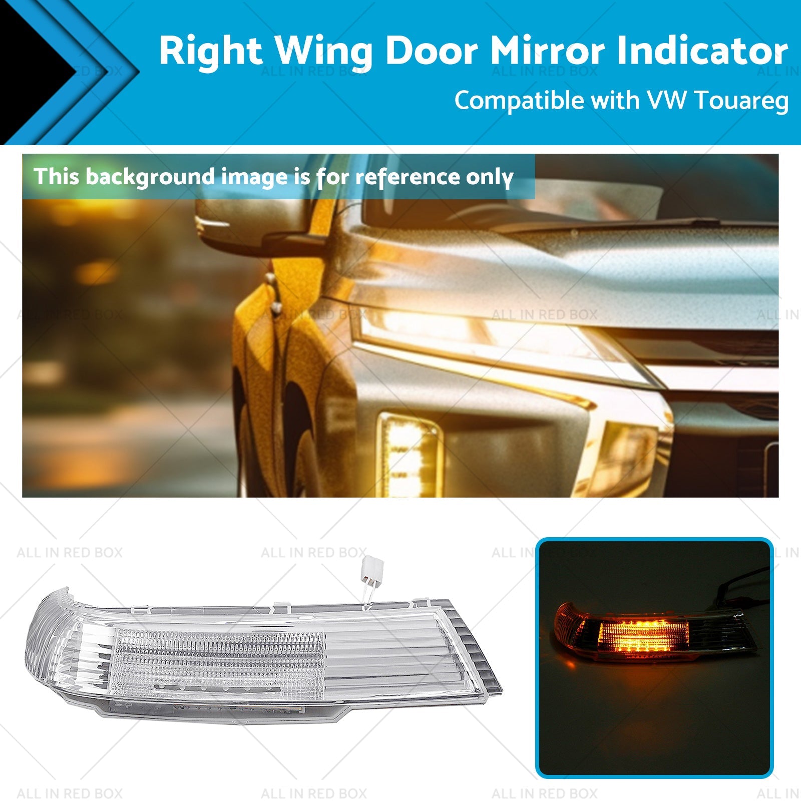 Front Right Wing Door Mirror Indicator Suitable for VW Touareg 7L 09 or 03-11 or 06-0
