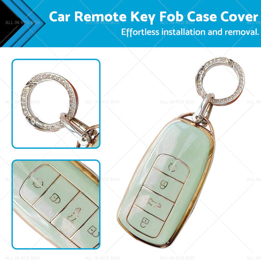 TPU Car Remote Key Fob Case Cover Suitable For Chery Omoda 5 Green-0
