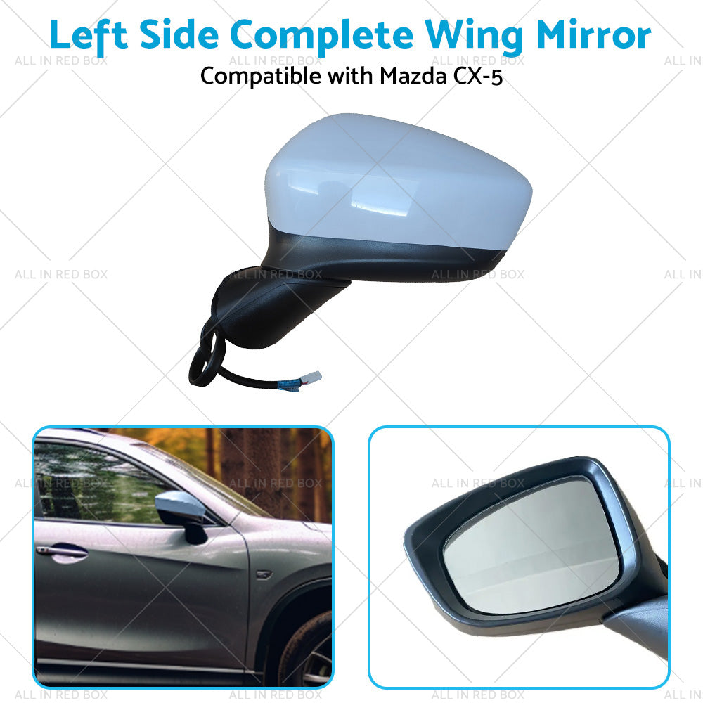 Door Wing Mirror Suitable for Mazda CX-5 2012-2014 Left Passenger Side LH NEW-4