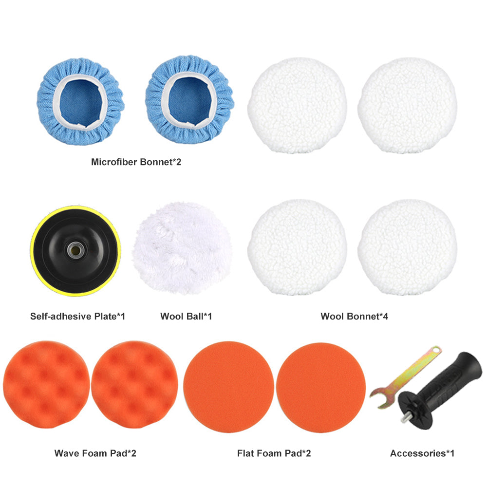 700W Electric Car Polisher 125mm Portable Polishing Machine Waxer Sander Buffer-2