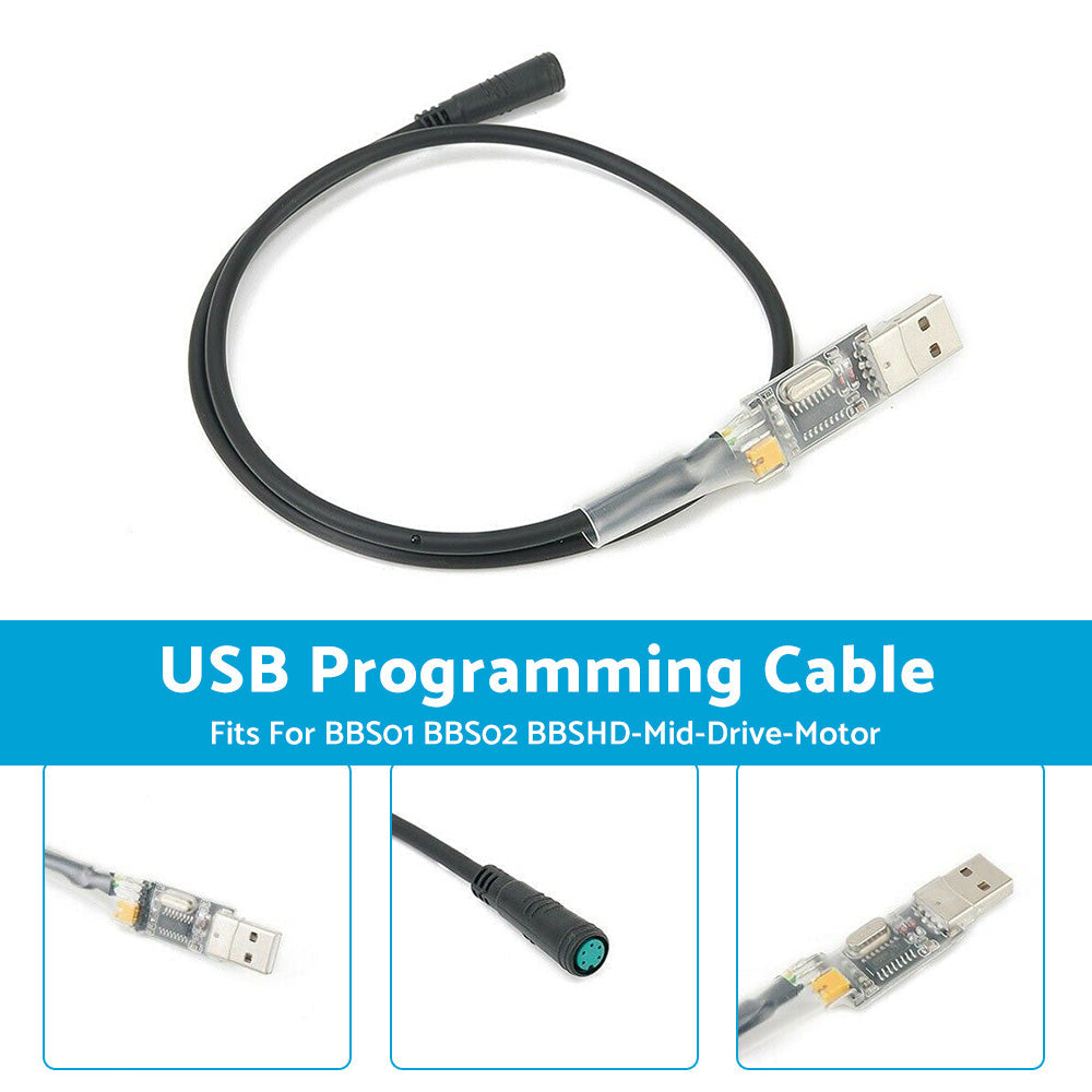 5-Pin USB Programming Cable Suitable For Bafang BBS01 BBS02 BBSHD Mid-Drive Motor-3