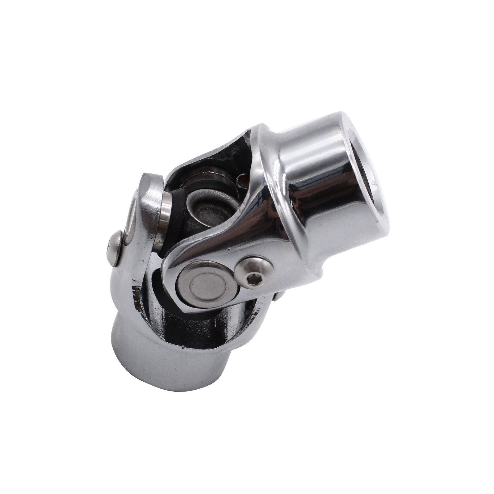 Universal Single Steering Shaft U-Joint Stainless Steel 3x3 or 4x4 inch Round-3