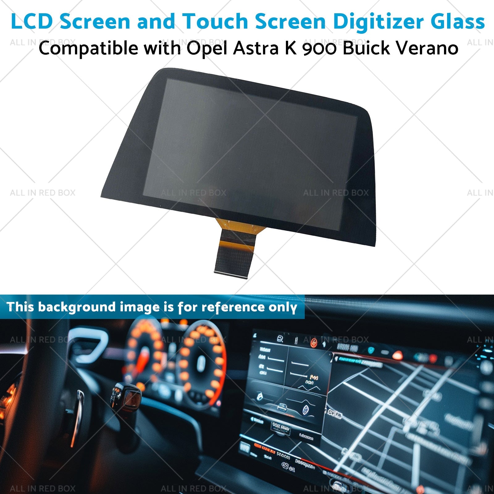 LCD Screen and Touch Screen Digitizer Glass Suitable for Opel Astra K 900 15-19-3