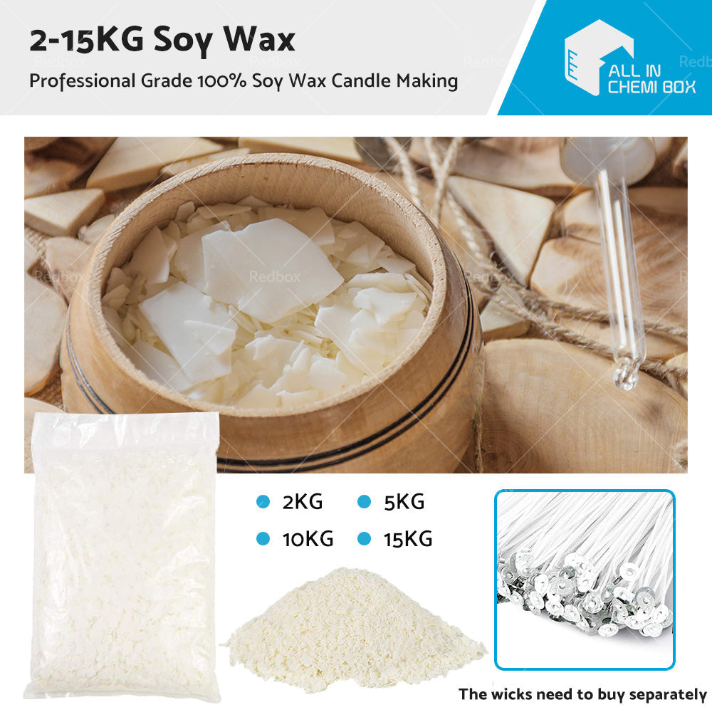 5KG Bulk 100percent Pure Soy Wax Natural Kosher Candle Making Supplies Crafts AU-2