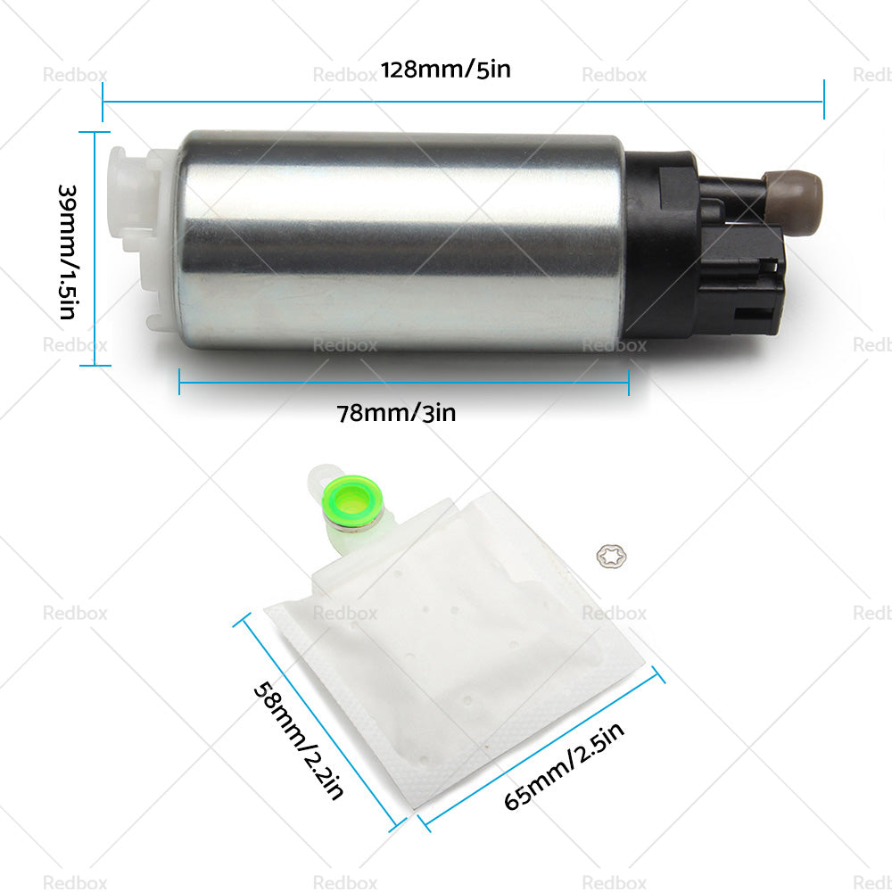 GSS342 255 LPH in Tank High Pressure Fuel Pump Universal Kit Suitable for Walbro-4