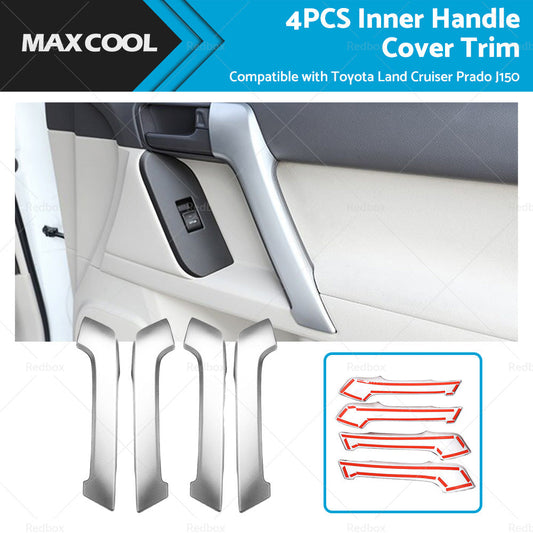 4PCS Matte Front Door Armrest Cover Trim Suitable For Land Cruiser Prado J150-0