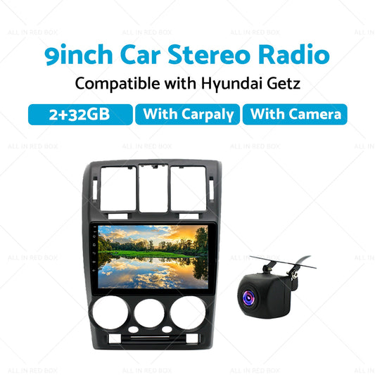 32GB 9in Car Radio Stereo Apple Android 13 w or Cam For Suitable for Hyundai Getz-1