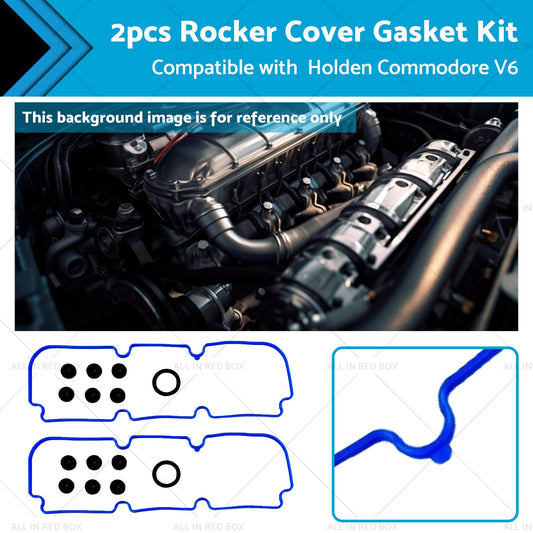 2x Rocker Cover Gasket Kit Suitable for Holden Commodore VG VQ VN VP V6 3. 8L-0