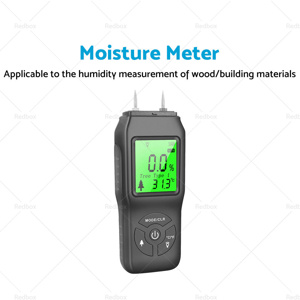 2-Pin Digital LCD Moisture Meter Damp Detector Wood Humidity CaravanTester Tool-3