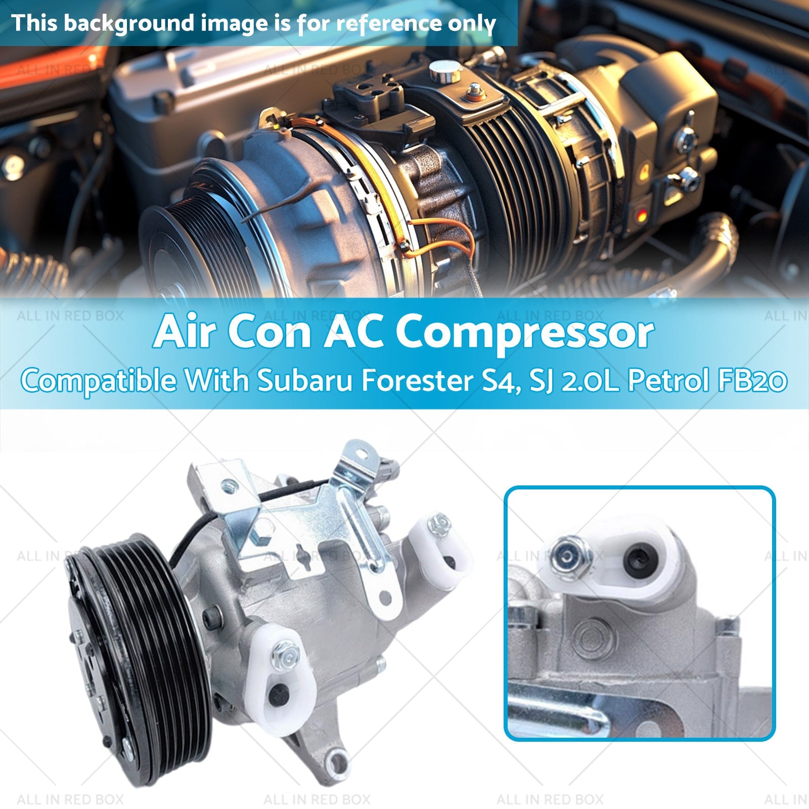Air Conditioning Compressor Suitable for Subaru Forester S4, SJ 2.0L Petrol FB20-2