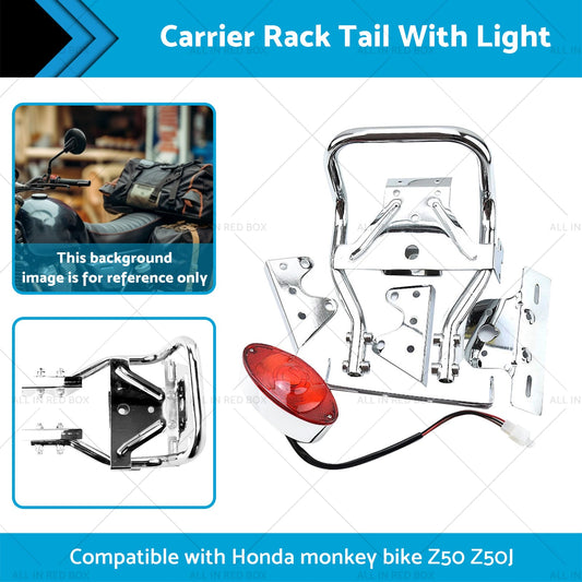 Rear Carrier Rack Tail Light Suitable For Honda Z50J Monkey Gorilla Motorcycle-1
