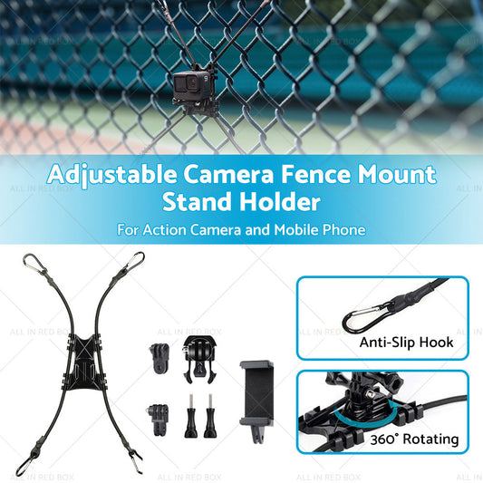 Adjustable Camera Fence Mount Stand Holder For Action Camera and Mobile Phone-0